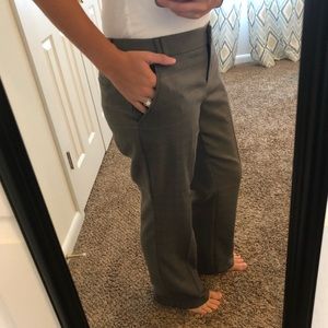 Gray with Pink Pinstripe New York & Company Pants